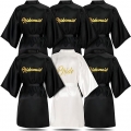 GroomBrideGifts Wholesale 6 Pieces Bridesmaids Robes for Wedding Bridal Robes Matron of Honor Maid of Honor Robe Wedding Robes for Bridal Party Gift