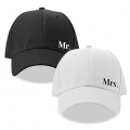 Mr Mrs Embroidery Baseball Cap Couple Gift