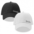 Bride Groom Embroidery Baseball Caps Gifts for Couples Honeymoon Gifts