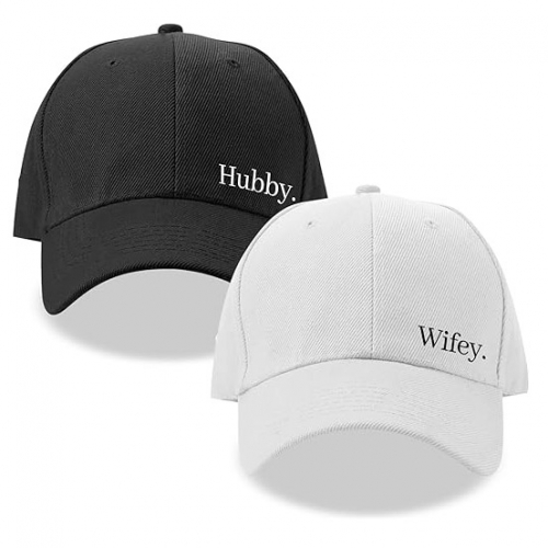 Wedding Honeymoon Essentials Gift Hubby Wifey Baseball Caps