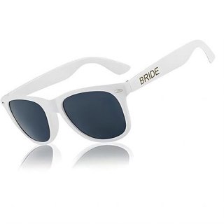 White Wayfarer Style Bride Sunglasses Wedding Favors Gifts