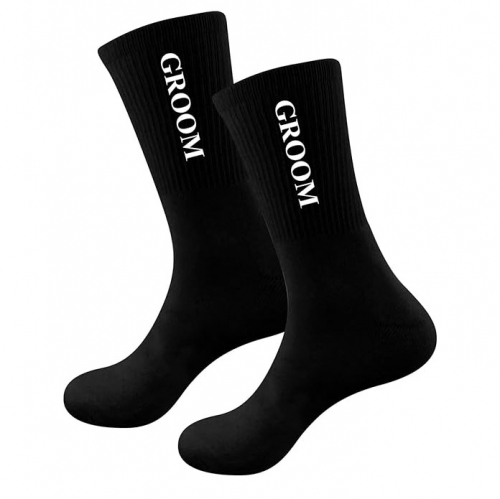 Wholesale Price Black Socks For Groom Wedding Gifts Groom To Be Gifts